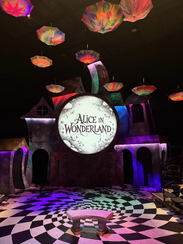 Alice in Wonderland projection
