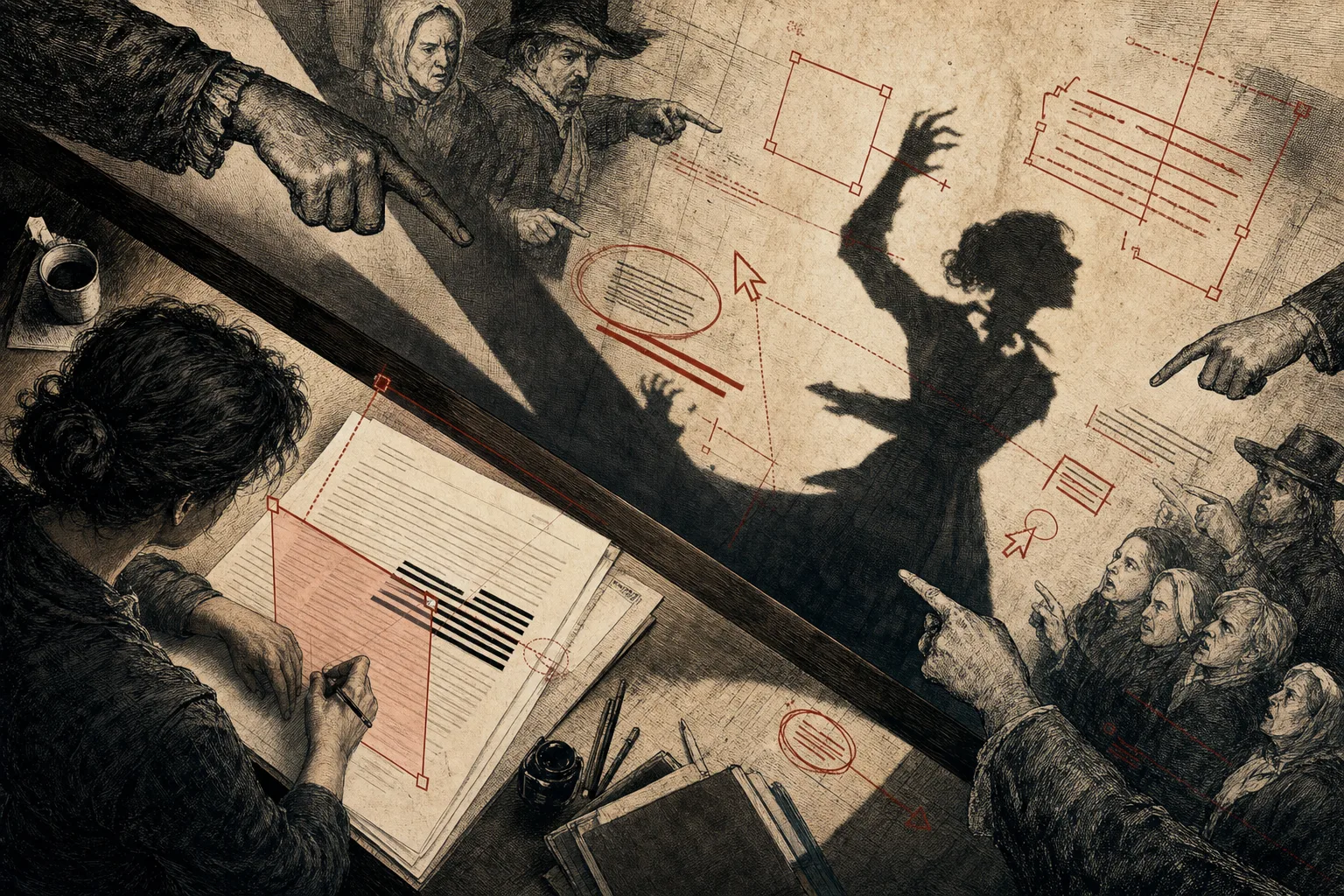 The accusation creates the witch